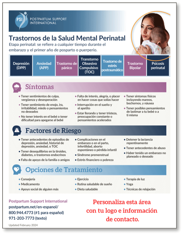Folleto Sobre Salud Mental Perinatal Plantilla Canva