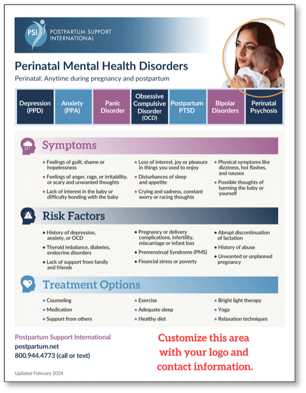 Perinatal Mental Health Flyer Canva Template